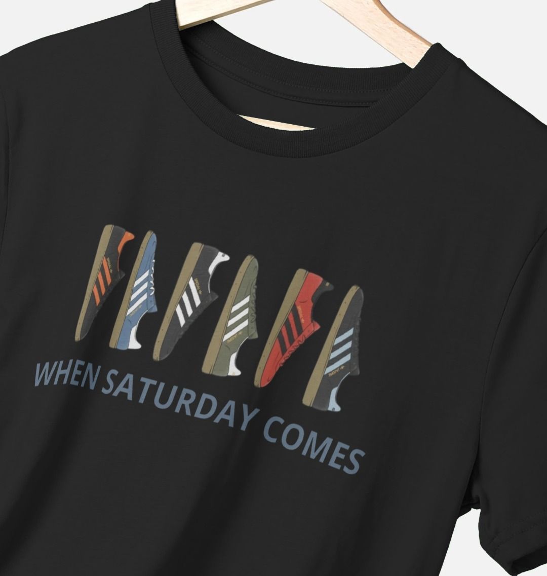 When Saturday Comes T-Shirt in organic cotton, capturing the essence of football weekends.